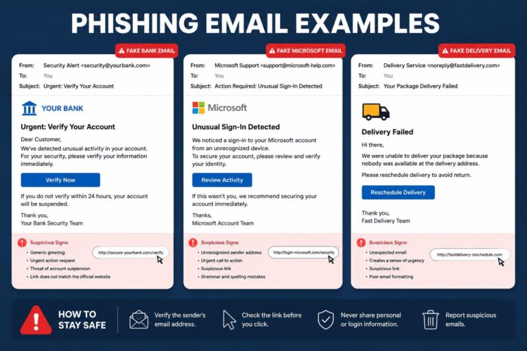 Phishing Email Examples